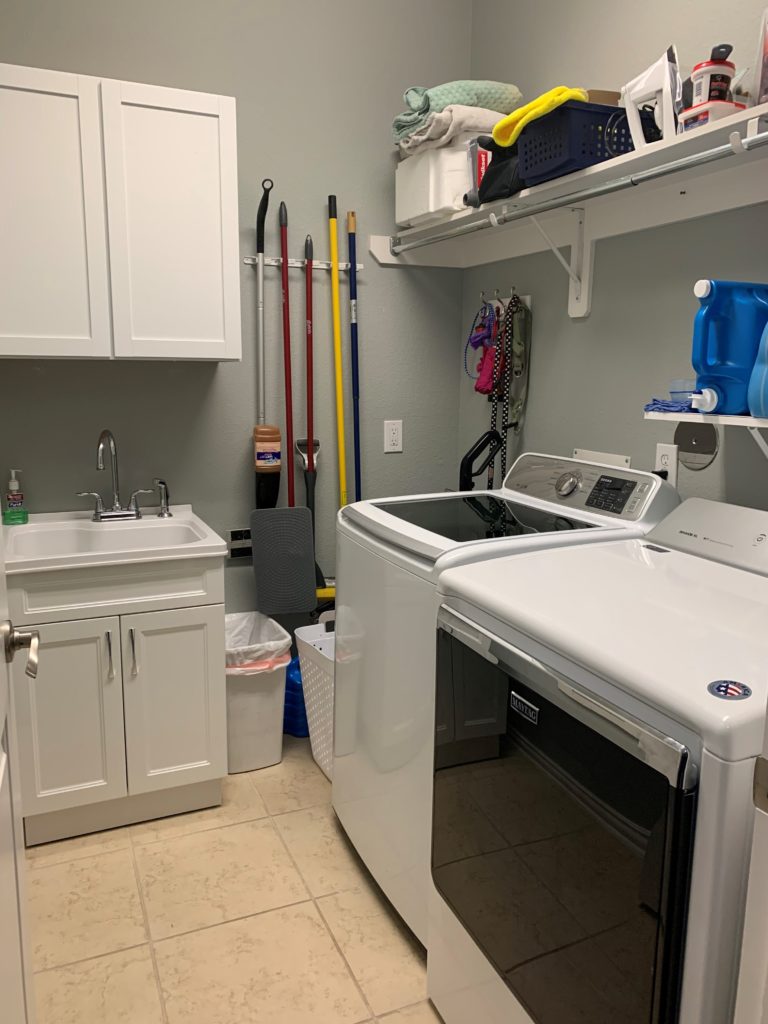 Small Laundry Room Clutter Not Functional