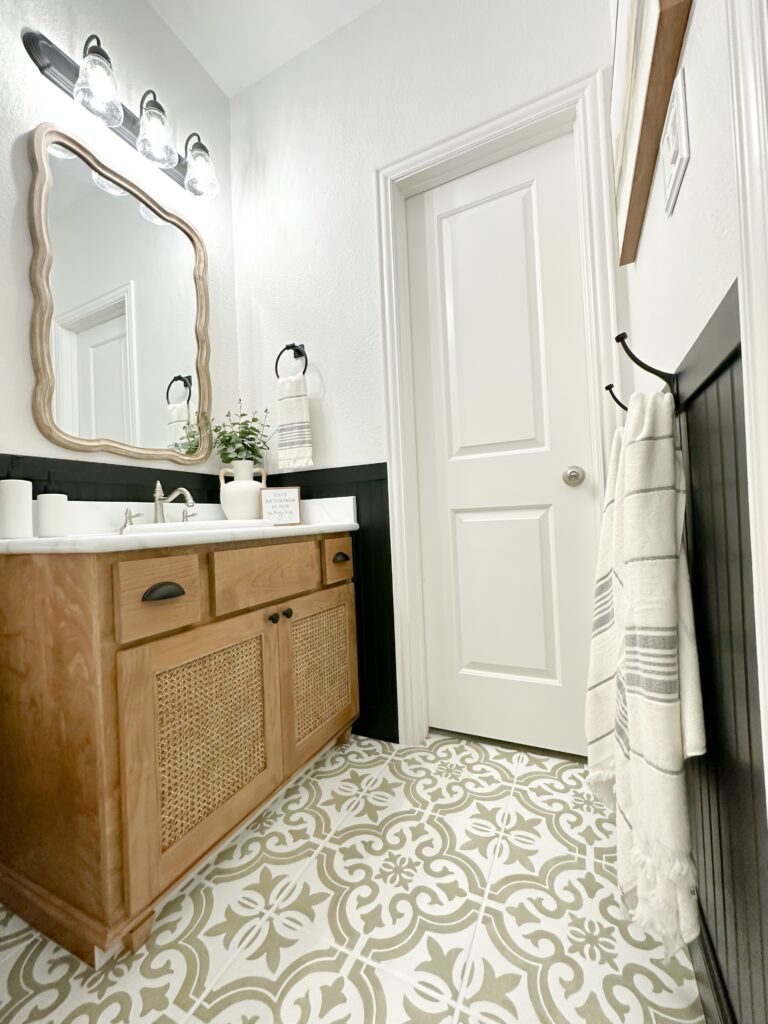 Pottery Barn vanity dupe
DIY bathroom project
Bathroom Makeover
DIY Bathroom update